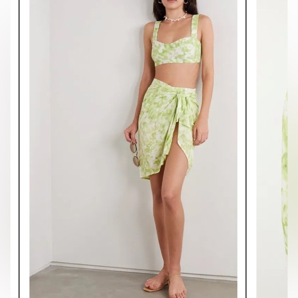 Faithfull the Brand NWT Tie Dye Pareo XS/S Sarong Wrap Cover-up Tie Dye Vacation - Picture 4 of 12